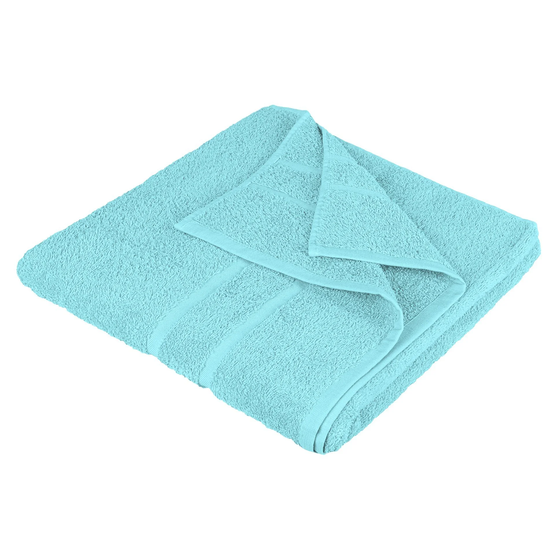 STICKANDSHINE Frottee-Handtücher – Türkis, 100% Baumwolle, 500 g/m²